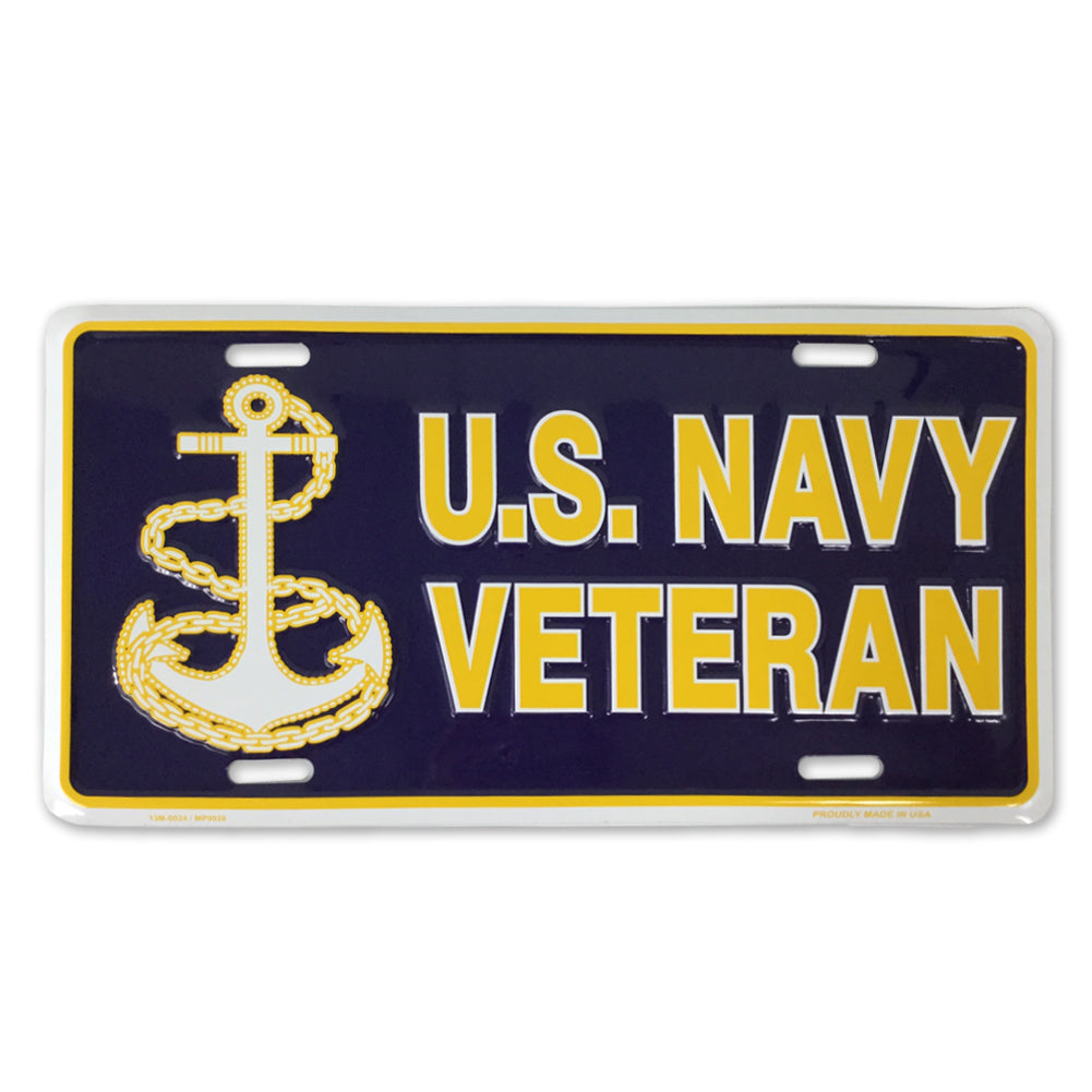US Navy Veteran License Plate (12