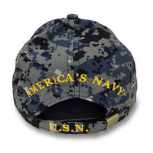 Load image into Gallery viewer, USN Logo Camo Hat