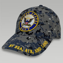 Load image into Gallery viewer, USN Logo Camo Hat