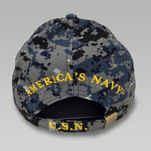 Load image into Gallery viewer, USN Logo Camo Hat