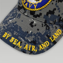 Load image into Gallery viewer, USN Logo Camo Hat