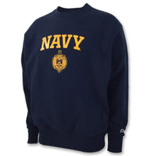 Load image into Gallery viewer, USNA ISSUE CHAMPION REVERSE WEAVE CREWNECK (NAVY) 2