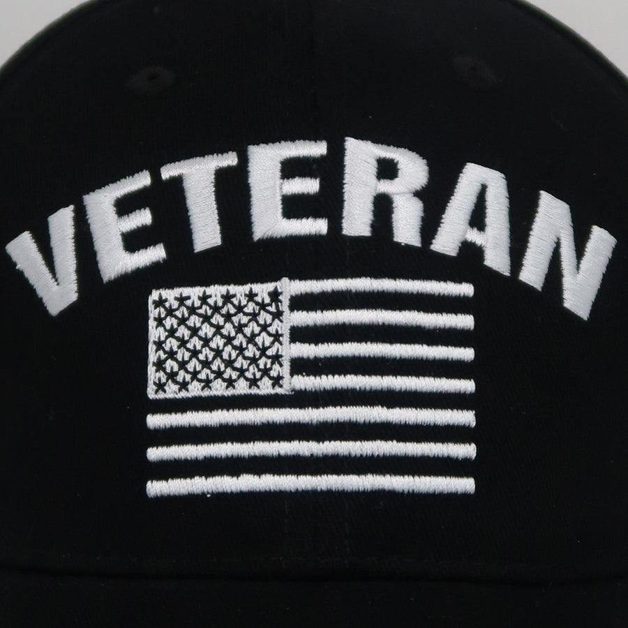 Veteran Flag Hat (Black)