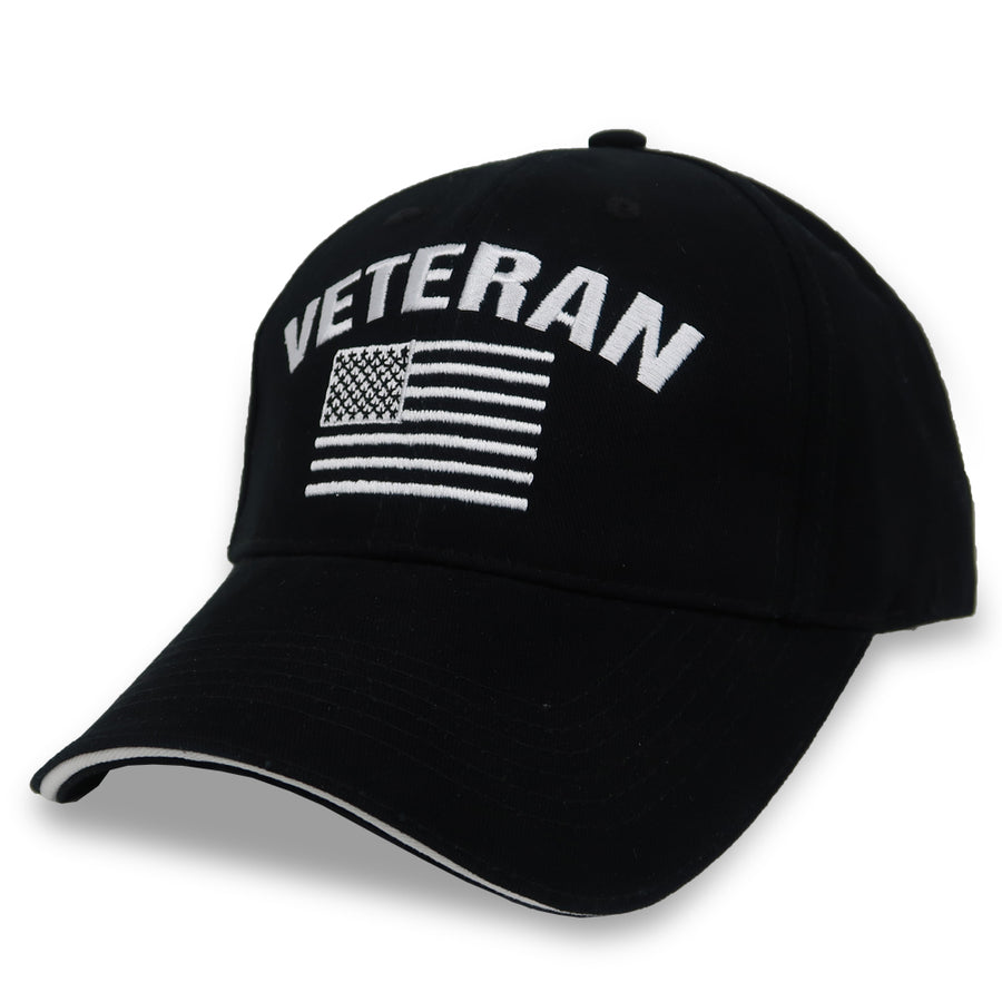 Veteran Flag Hat (Black)