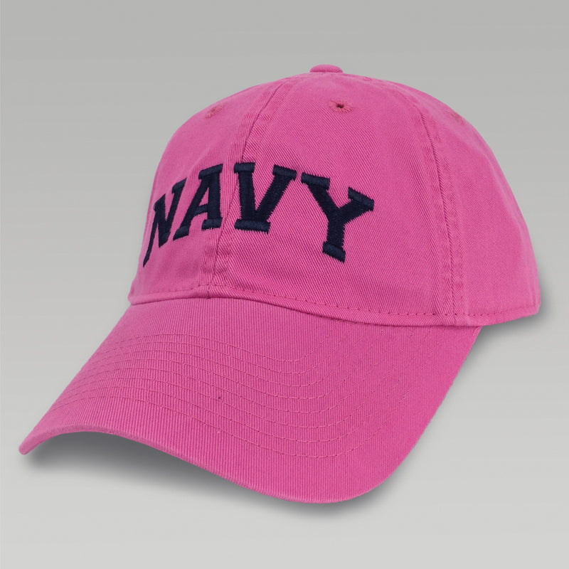 Womens Navy Arch Hat (Pink)