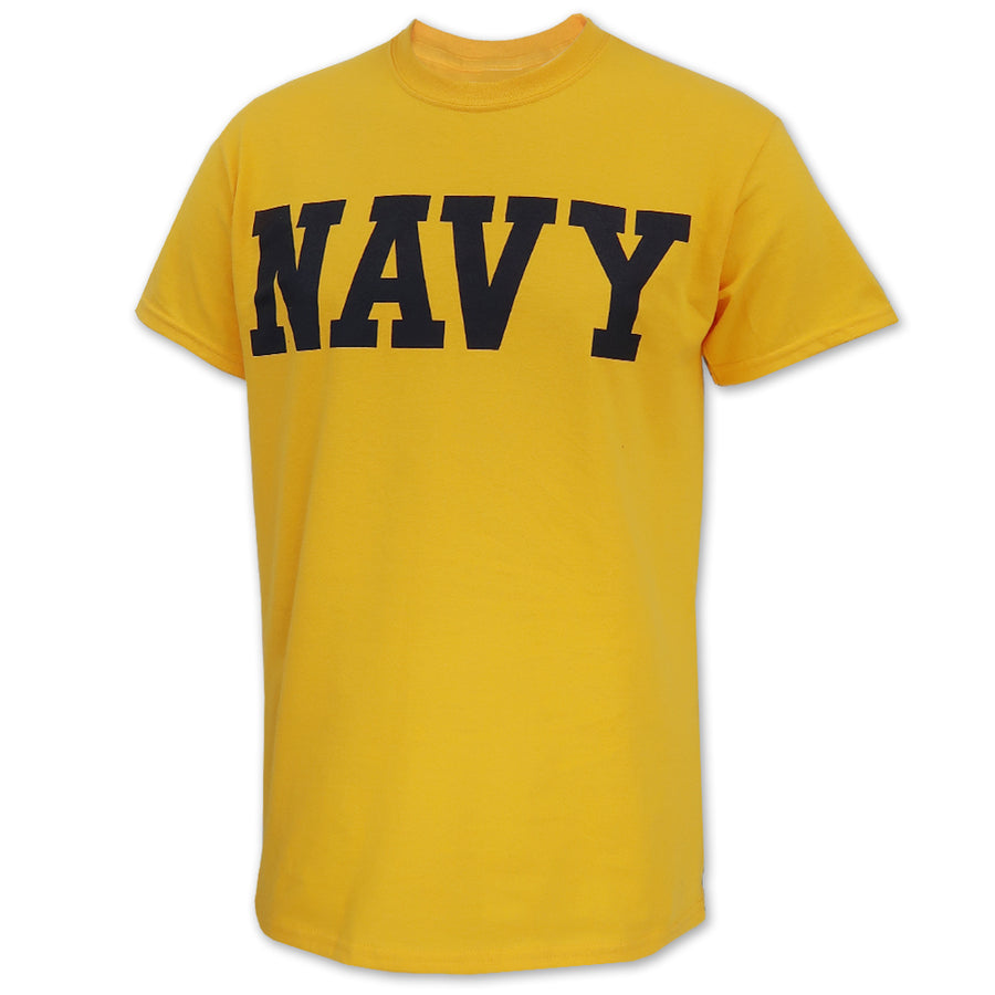Navy Core T-Shirt (Gold)