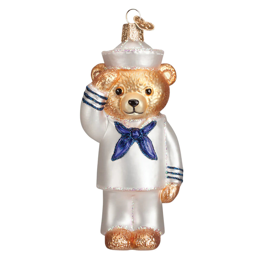 Navy Sailor Bear Ornament