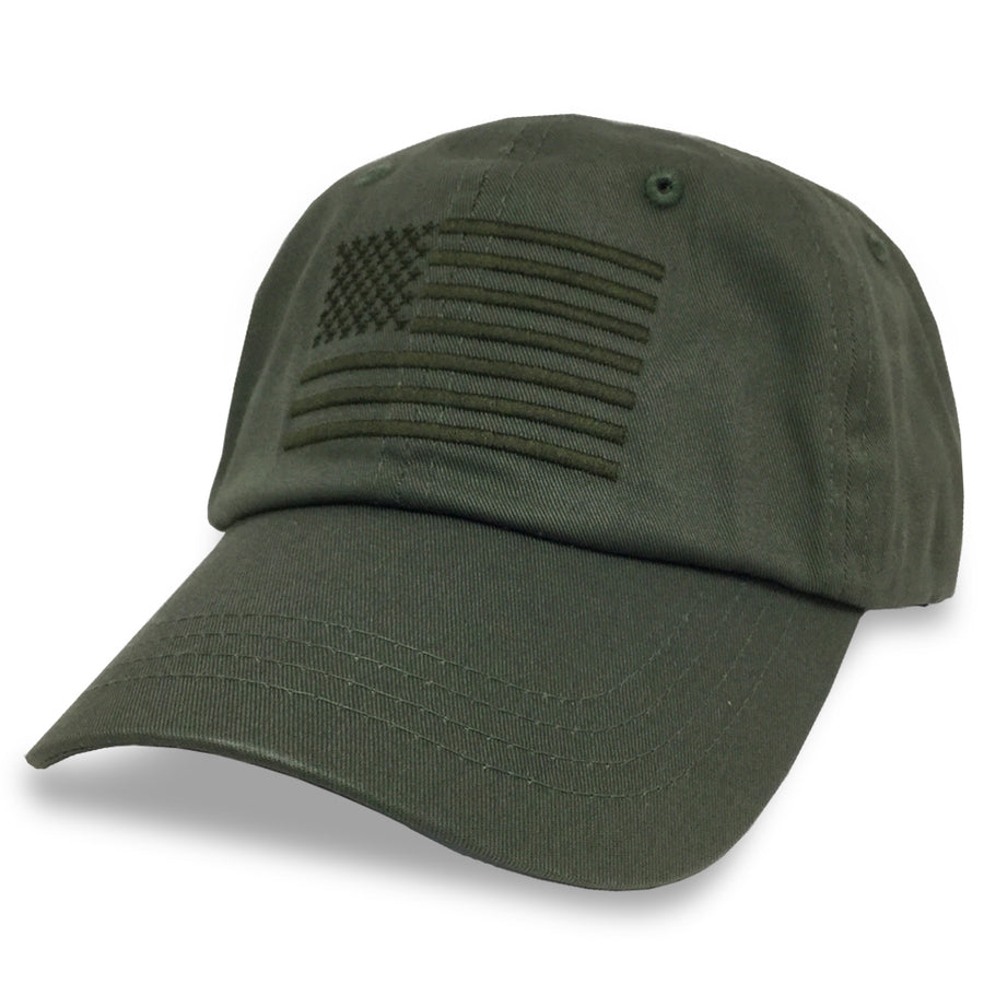 American Flag Hat (OD Green)